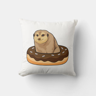 Coussin Suricate avec Donut