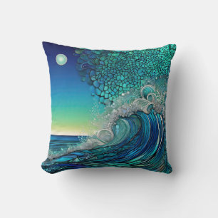 Coussin Surreal Surf Seascape