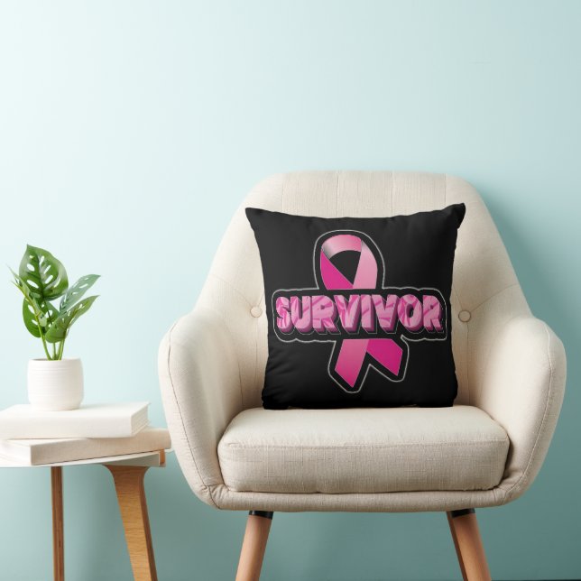 Coussin Survivant du cancer du sein (Chaise)