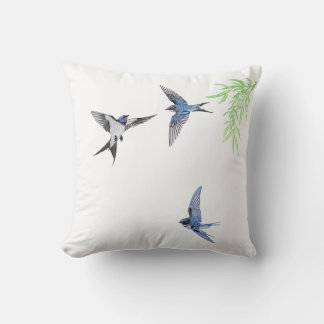 Coussin swallow throw pillow imitating Imitation embroider