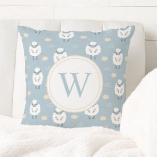 Coussin Sweet Dreams Compter Sheep Monogram Nursery