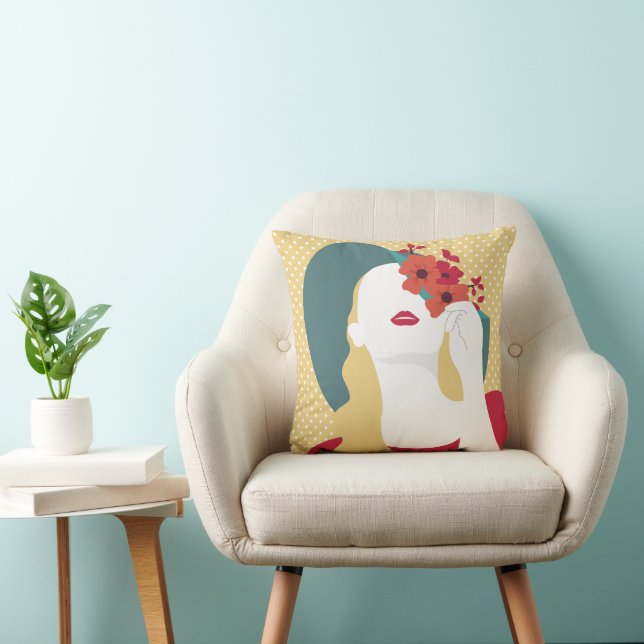 Coussin Sweet Girl & Pois (Chaise)