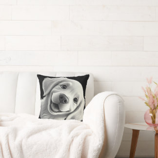 Coussin Sweet Golden Joy: Pixar-Style Puppy Friends