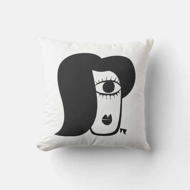 Coussin Sweet Jane, les Cyclops du dessin animé (Recto)