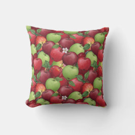 Coussin Sweet Red & Crisp Green Apple Patch