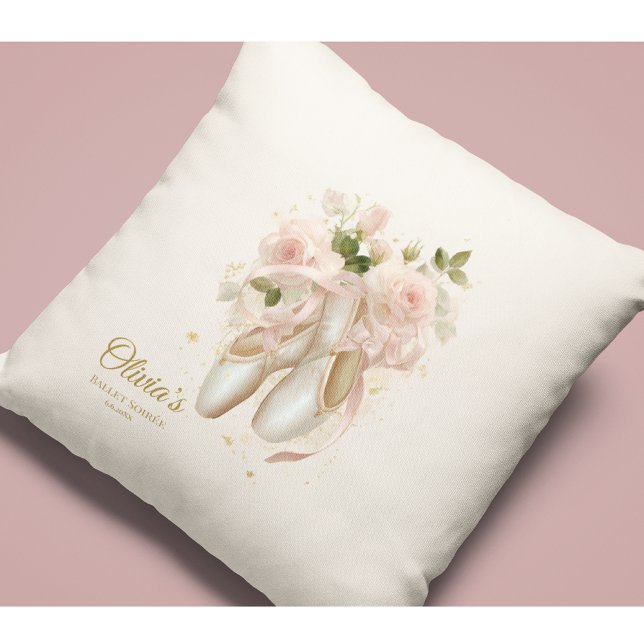 Coussin Sweet Rosé Ballet Soirée, custom (Créateur téléchargé)