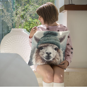 Coussin Sweet Winter Alpaca, coutume