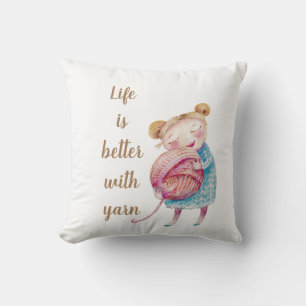 Coussin Sweet Yarn Love