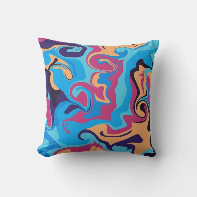 Coussin Swirl moderne (Recto)