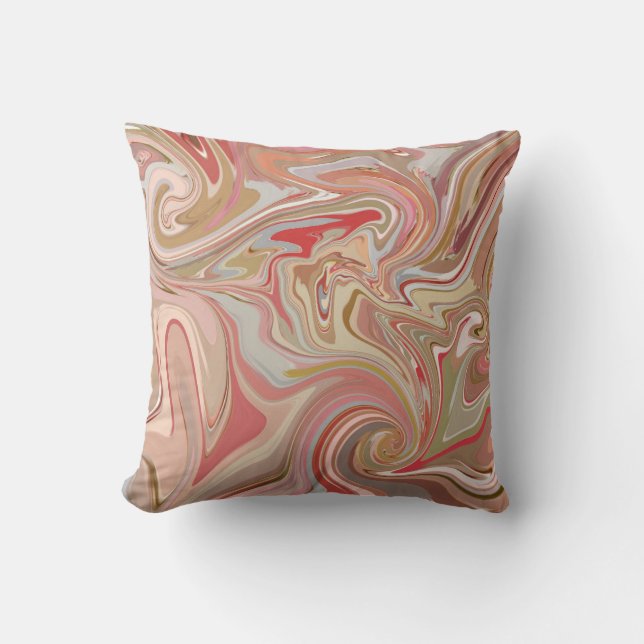 Coussin Swirls de Coral (Recto)