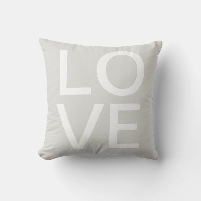 Coussin Symbole d'amour Valentines dactylographie de jour  (Recto)