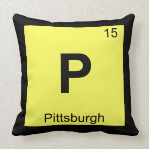 Coussin Symbole de chimie de Pittsburgh en Pennsylvanie