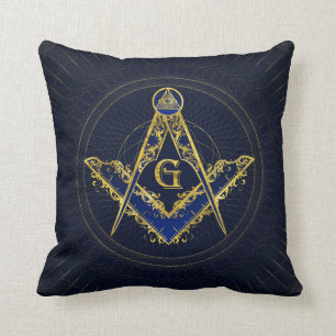 Coussin Symbole de la franc-maçonnerie Carré et camionne