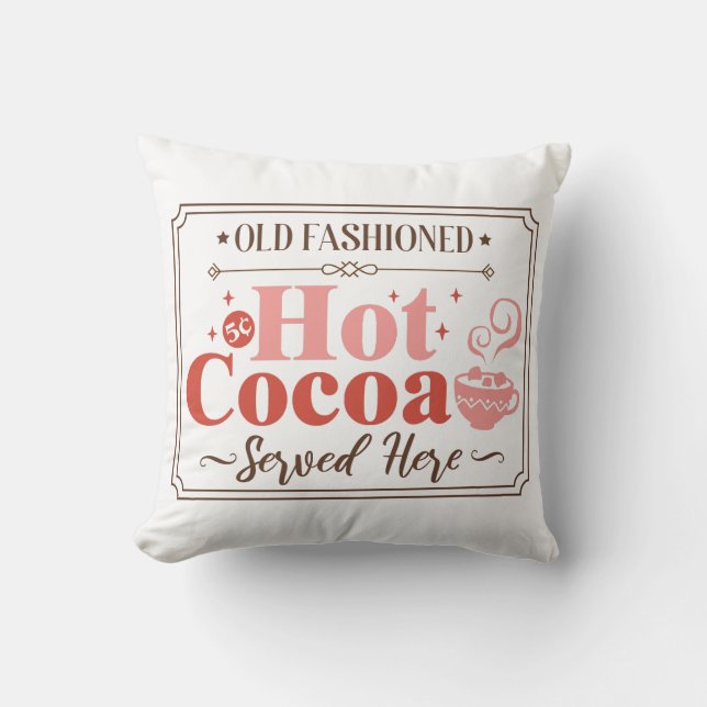 Coussin Symbole de Noël au cacao chaud (Recto)