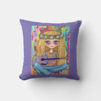 Symbole de Paix de Guitare violette Chick Hippie C
