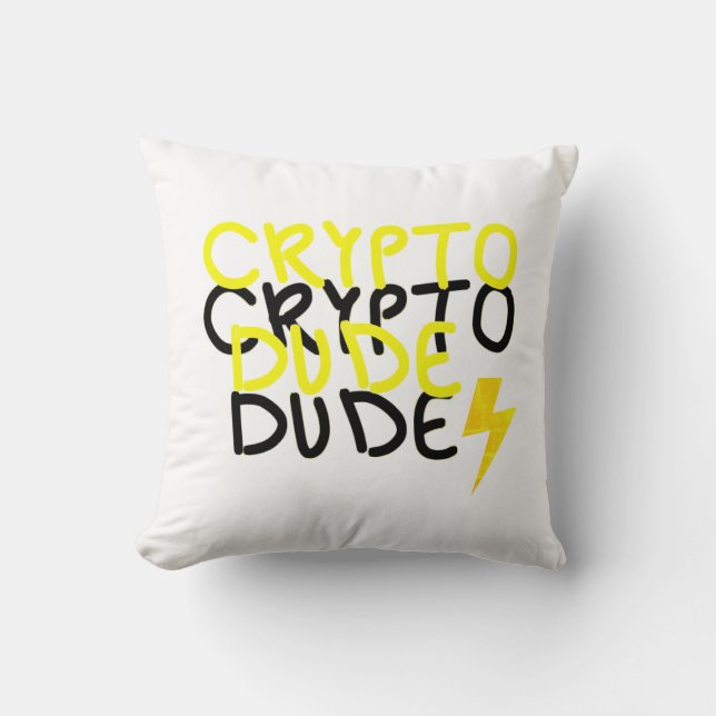 Coussin SYMBOLE D'ÉNERGIE Funky Crypto Dude (Recto)
