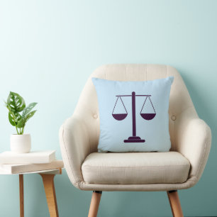 Coussin Symbole des services juridiques de la balance de l