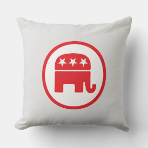 Coussin Symbole politique du parti républicain (éléphant)
