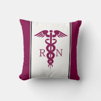 Symbole simple rouge Caduceus RN avec frontières m