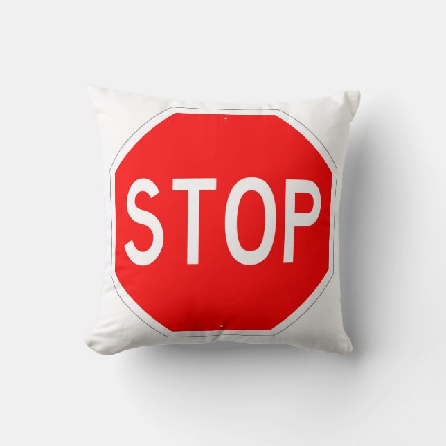 Coussin SYMBOLE STOP Classique (Recto)