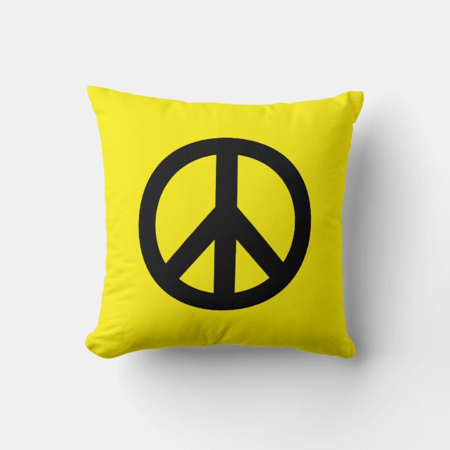COUSSIN SYMBOLE SYMBOLE DE LA PAIX JAUNE (Recto)