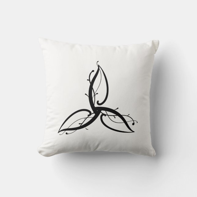 Coussin Symbole Triquetra Odin Norse Wicca (Recto)