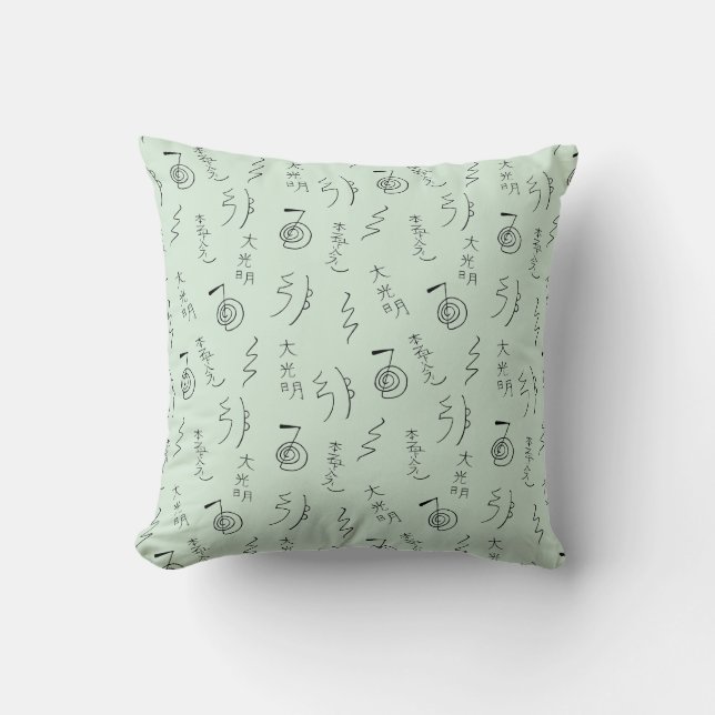 Coussin Symboles Reiki Motif - Reiki Guérison (Recto)