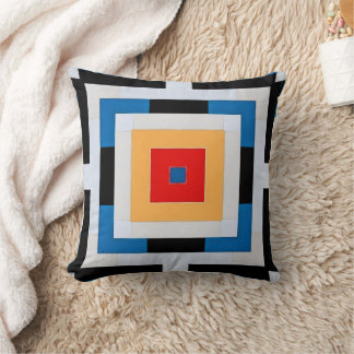Coussin Symétrie rectangulaire géométrique Abstraite en gr