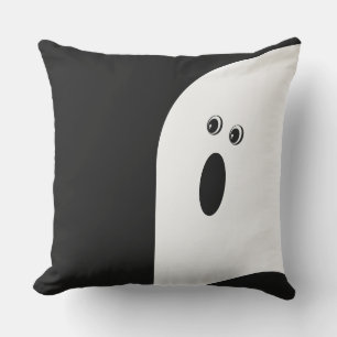 Coussin T Fun Moderne Minimaliste Abstrait Fantôme Hallowe