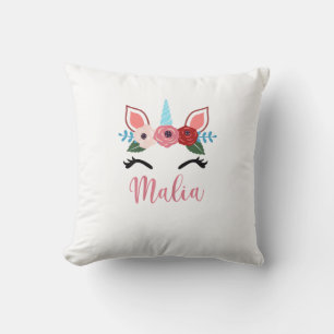 Coussin T-Shir Licorne Florale Magique Malia Mignon Pour F