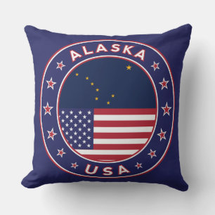Coussin T-shirt Alaska, autocollant Alaska, sac Alaska