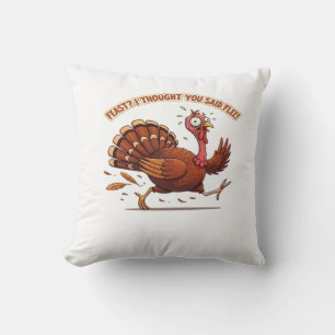 Coussin T-shirt classique drôle d'Action de grâce de dinde