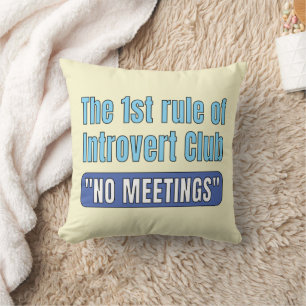 Coussin T-Shirt Club Introverti