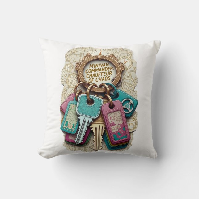 Coussin T-shirt Commandant de Minivan, Mug Chauffeur du Ch (Recto)