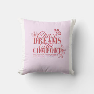 Coussin T-shirt de citation Hustle & Motivation