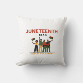 Coussin T-Shirt de la fête de la liberté Juneteenth | Afro