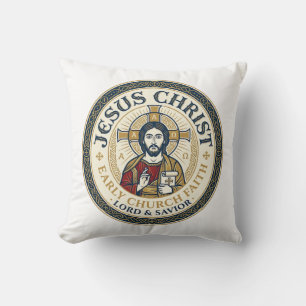 Coussin T-Shirt Jésus Pères du Désert Chrétien Ancien Ins