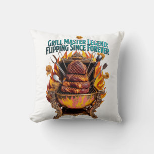 Coussin T-Shirt Légende du Maître du Grill