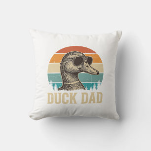 Coussin T-shirt Papa Canard Gravure Vintage Rétro Coucher 