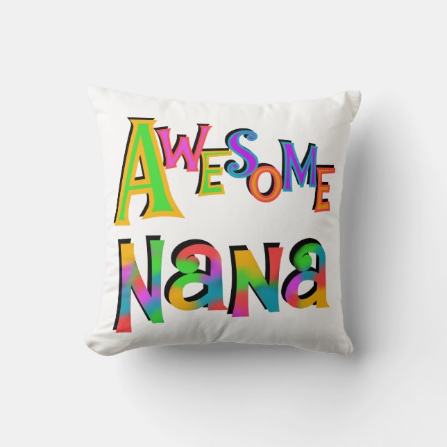 Coussin T-shirts et cadeaux impressionnants de Nana (Recto)