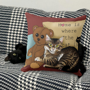 Coussin Tabby Accueil Chat Bourgogne