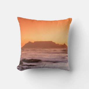 Coussin Table Mountain au coucher du soleil, Bloubergstran