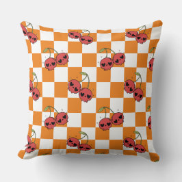 Coussin Tableau de contrôle du crâne de cerisier - Vibes K