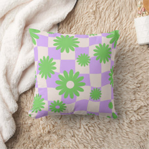Coussin Tableau de contrôle floral de marguerite super, an