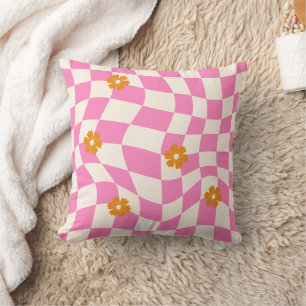 Coussin Tableau de contrôle floral de marguerite super, an