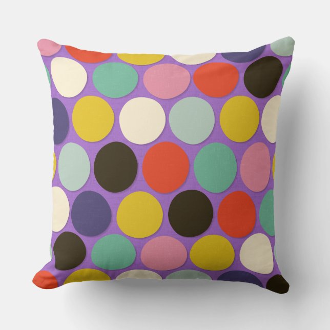Coussin tache de chelsea lavande (Recto)