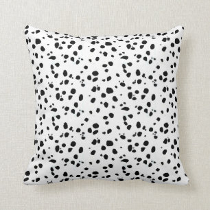 Coussin Taches dalmatiennes, copie dalmatienne, fourrure