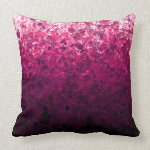 Coussin Taches magenta - carreau