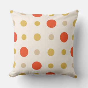 Coussin Taches orange et jaune