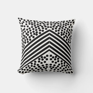 Coussin Taie d'oreiller à motif de boules et de lignes d'a